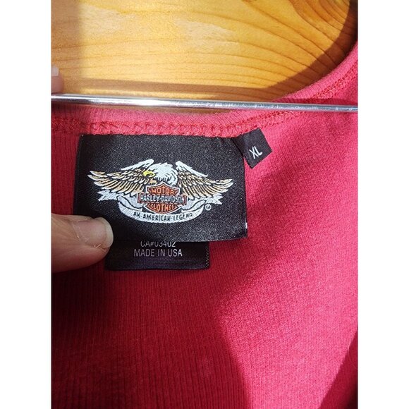 Harley-Davidson Women's XL Embellished Starlight Scoop Neck Sleeveless Tank Top - Picture 3 of 7